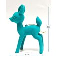 thumbnail image 2 of RETRO DEER ORNAMENT 4.5IN - BLUE, 2 of 3
