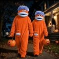 thumbnail image 7 of Big Mouth Monster Onesie, Snuggle Monster Furry Costume with Comb, Funny Cartoon Adult Jumpsuit Matching Loungewear, 7 of 7