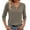 Grey, variant on UJNDER Women's Casual Loose Fit 3/4 Sleeve Solid Color T Shirt Comfortable Basic Tops for Women Daily Wear Green XL