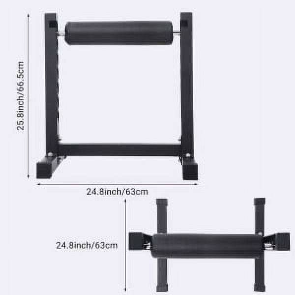 TEQIN Bulgarian Split Squat Stand, Single Leg Roller, Stand-Alone Machine Leg Curl With 7 Adjustable Roller Heights, Lower Body Exercise Specialty Machine, Strength Training for Home Gym