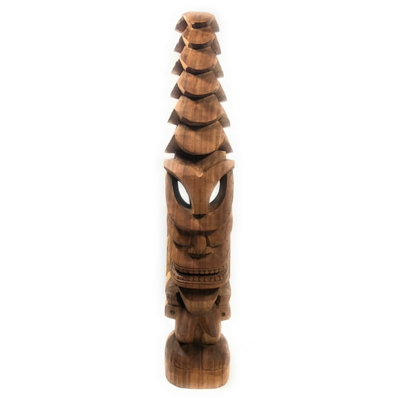 Tiki God Temple Image 32" - Natural Hawaii Museum Replica | #yda1102880