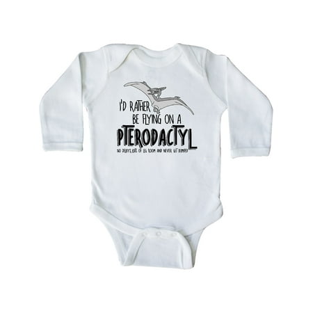 

Inktastic Flying Pterodactyl Gift Baby Boy or Baby Girl Long Sleeve Bodysuit
