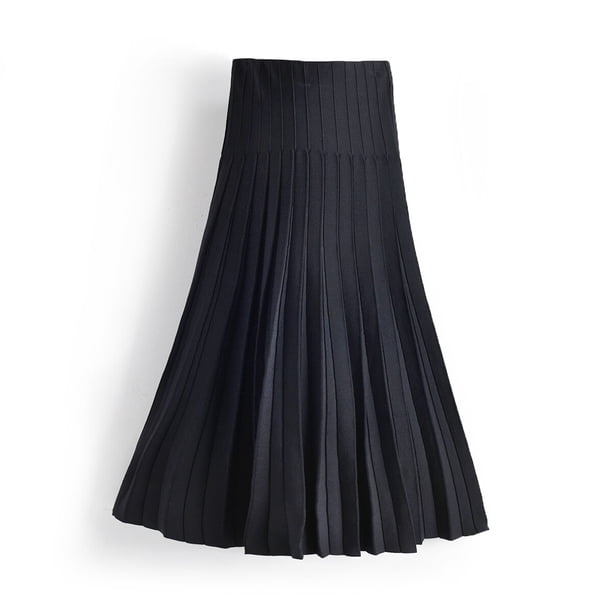 2023 nuevas faldas de punto de primavera y verano para mujer, Falda plisada clásica para mujer, vestidos de punto de Color sólido, ropa de gran calidad Tan Jianjun unisex