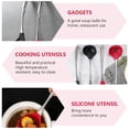 thumbnail image 2 of 1pc Stainless Steel Silicone Long Handle Silicone Soup Ladle Soup Spoon (Red), 2 of 8
