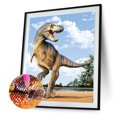 thumbnail image 2 of Cuadros Decorativos 5D bricolaje completo taladro diamante pintura dinosaurio punto de cruz bordado Kit (2) Tmvgtek embutido en tela, 2 of 9