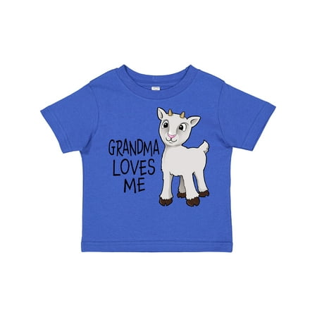 

Inktastic Grandma Loves Me- Cute Goat Gift Toddler Boy or Toddler Girl T-Shirt