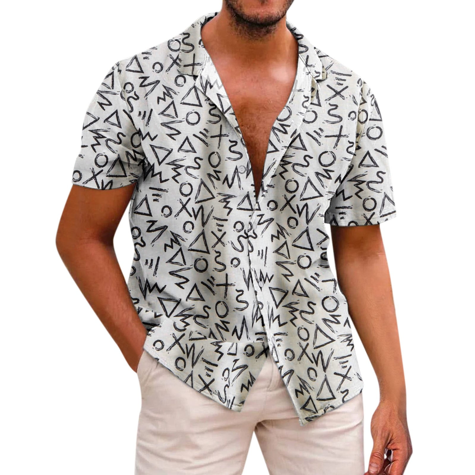 MRULIC mens t shirt Neck Shirt Independence Digital Casual T 3D Summer  Sleeve Day Mens Printing Top Fashion Round Short Men T Shirts Men T Shirts  Blue