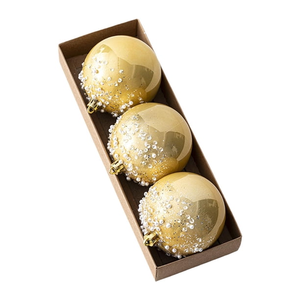 Juego de adornos de bolas navideñas, adornos decorativos navideños, manualidades fáciles de usar 8cm