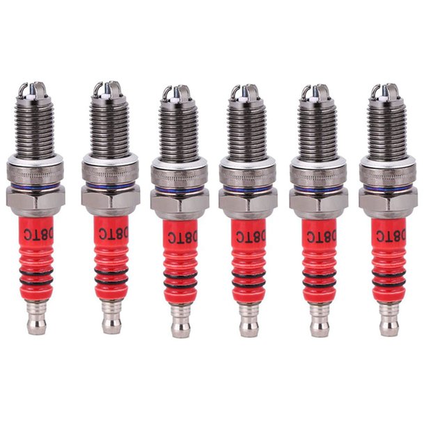 6 Pcs 3Electrode Spark Plug D8TC for 125Cc 150Cc 200Cc 250Cc