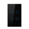 thumbnail image 1 of Tuya WiFi Smart Touch Switch US 1/2/3/4 Gang 2 Wiring Methods Neutral Wire, 1 of 5