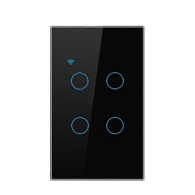 Tuya WiFi Smart Touch Switch US 1/2/3/4 Gang 2 Wiring Methods Neutral Wire
