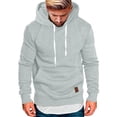 thumbnail image 2 of Mens Hoodies Pullover Hoodies Men's Hooded Sweatshirt Casual Long Sleeve Pullover Hoodies Drawstring Collar Kanga Pocket Fashion Shirts, 2 of 4