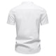 thumbnail image 4 of pstuiky camisetas para hombre, Suéter informal de manga corta con cuello alto y diseño liso cómodo para hombre ropa de hombre s, 4 of 4