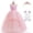 Dress+Crown+Gloves, variant on Pink Fairy Princess Dress Halloween Cosplay Dress Birthday Gown, 7-8Y