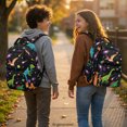 thumbnail image 3 of Psesaysky Space Dinosaur Pattern Casual Daypack with Large Capacity, Sturdy Multi-Pockets 17 Inch Kids Backpack for Travel Back to School, 3 of 9