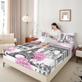 thumbnail image 4 of Homewish Eiffel Tower Full Size Sheets 4-Piece for Teens Boys Girls,Romantic Paris Breathable Bed Sheets,Happy Valentine Lightweight Sheet Sets,Microfiber Bedroom Decor, 4 of 7