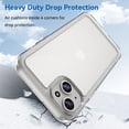 thumbnail image 4 of Dteck for iPhone 16 Plus Slim Clear Back Case, Shockproof Lightweight Crystal Transparent Acrylic Back Soft TPU Rubber Bumper Hybrid Case, Clear, 4 of 8