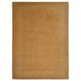 thumbnail image 6 of Rugsotic Carpets Handmade Rugs Hand Knotted Loom Rectangle 4'x6' Gold Wool for Indoor Use, 6 of 8