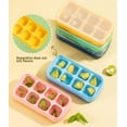 thumbnail image 2 of Mini Ice Cube Trays for Freezer, Silicone Ice Cube Trays with Lid for Mini Fridge, Small Ice Cube Molds, Ice Trays with Covers for Cocktails or Whiskey, BPA Free, Flexible & Easy Release - 3 Pack, 2 of 7