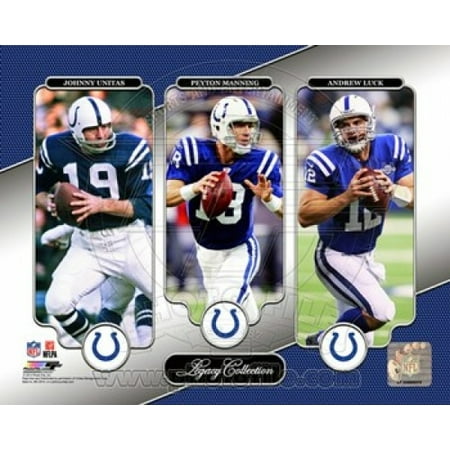 - Johnny Unitas Peyton Manning & Andrew Luck Legacy Collection Sports Photo