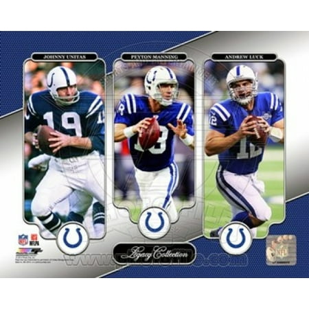 Johnny Unitas Peyton Manning & Andrew Luck Legacy Collection Sports (Photos Of Best Of Luck)