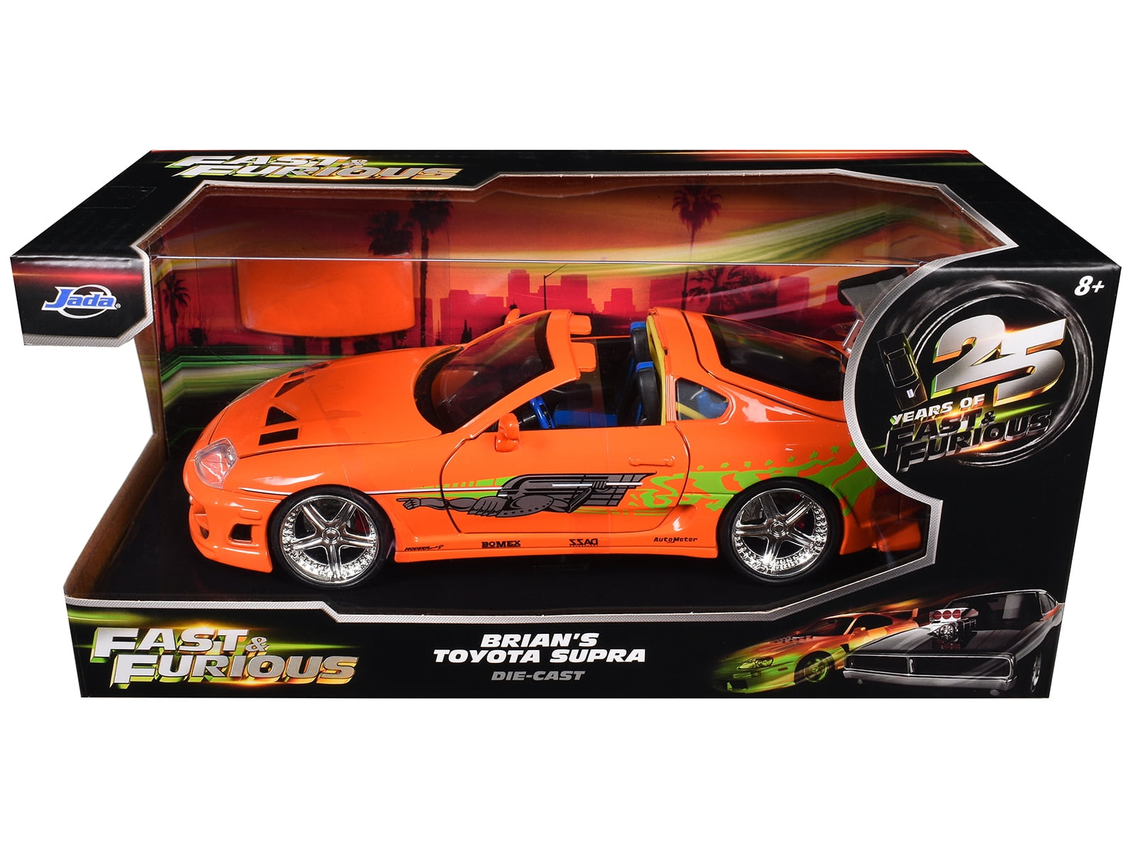 Brian's Toyota Supra Orange with Graphics 