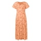 thumbnail image 3 of WILLBEST Vestidos de Mujer Vestidos de Mujer Vestido Largo de Gasa Floral Manga Corta Volantes Cuello En V Vestido Fluido de Cintura de Moda Vestidos Extra Grande, 3 of 3