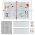 thumbnail image 3 of Jewelry Organizer Transparent Jewelry Storage Book Bag Travel Clear Jewelry Holder Bag with 96 Grids and 96 Thicken PVC Jewelry Storage Display Bag for Earring Bracelets Necklace Rings, 3 of 10