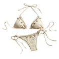 thumbnail image 1 of Women Swimsuit Two Pieces Bathing Suit Halterneck Swimwears Quick Drying Swimming Costume for Beach Activity Pool XL, 1 of 5