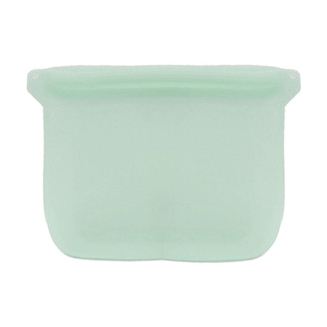 CSChome Food Storage Bag 500/1000ml Food Storage Container Reusable Self Sealing Leakproof Silicone Preservation Fruit Meat