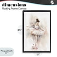 thumbnail image 4 of Stupell Industries Eclectic Watercolor Dancer Pose Black Floating Frame Canvas Art, 17 x 25, by Creative Studio, 4 of 8