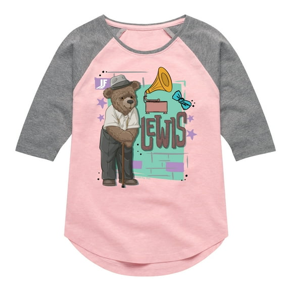 IF Movie - Lewis Poster - Toddler & Youth Girls Raglan Graphic T-Shirt