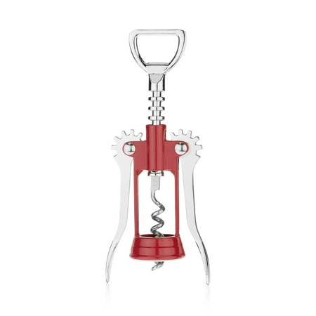 True Soar Winged Corkscrew Wine Opener for Holiday Birthday Party Red