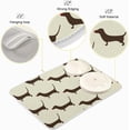thumbnail image 4 of Dish Drying Mat for Kitchen Counter, Cute Brown Dachshund Dog Microfiber Kitchen Dish Mat Super Absorbent Dish Drainer Mat Heat-resistant Kitchen Counter Mat, 16x18 Inch, 4 of 7