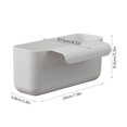 thumbnail image 3 of Xetio Sink Strainer Basket, Sink Food Catcher, Hanging Sink Drain Basket, Kitchen Hanging Empty Drain Basket, Sink Dishwashing Leftovers Filter Rack, Multifunction, 2"x8"x8.5", 3 of 9