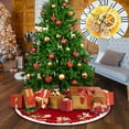 thumbnail image 5 of Axiiglly Christmas Tree Skirt 24" Winter Snowflake Christmas Decor for Tree Skirt Xmas Tree Decorations Mat for Holiday Party Home Floor Decor, 5 of 6