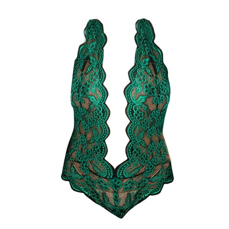 Kcodviy Plus Size Lingerie V Neck High Waist Floral Lace Criss Cross Bra And Panty 2 Piece Set No Underwire Push up Bustier Lingerie Set Lace up Lace Pajama Set for Women plus Size Lingerie Set w