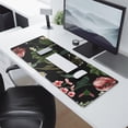 thumbnail image 2 of 31.5 x 11.8 inch Extra Large Gaming Mousepad - Black Flower Design - Ideal Desk Decor & Office Accessory for Men & Women - Suitable for Laptop and Keyboard, 2 of 7