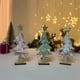 thumbnail image 5 of Inteprter Decoración de árbol de Navidad, decoraciones navideñas, escaparate de tienda para el hogar, de madera, decoración de Navidad, adorno de Kits de decoración para fiestas Blanco Inteprter HA068924-03, 5 of 6