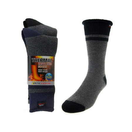 2 Pairs Arctic Extreme Thermal Brushed Boot Socks Warm Insulated Winter Heat (Best Winter Socks For Sweaty Feet)