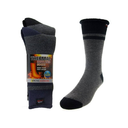 - 2 Pairs Arctic Extreme Thermal Brushed Boot Socks Warm Insulated Winter Heat Trapping