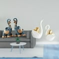 thumbnail image 2 of Figuras De Resina Modernas De Elefante Y Cisne, Escultura, Adorno, Arte Artesanal, Coleccionable Para Escritorio, Estante, Decoración Del Hogar, Oficina, Regalos, Mesa, Decoración Para, 2 of 8