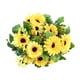 thumbnail image 4 of Ramo de Flores Artificiales de Girasol y Copos de Nieve para Decoración de Sala de Estar., 4 of 4