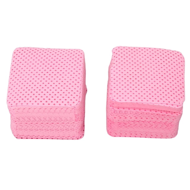 Toallitas Para Uñas, Almohadilla De Limpieza De Pegamento Amigable Con La Piel, Rosa Para Salón De Uñas En Casa Para Artistas De Uñas