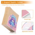 thumbnail image 4 of Haosy Napkin Holder for Table Acrylic Kitchen Paper Tissue Dispenser, Cute Girl Holding Bear, 4 of 9