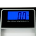 thumbnail image 2 of bluestone tempered glass digital bathroom scale - black, 2 of 4