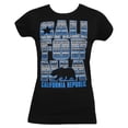 thumbnail image 1 of Camiseta Negra Gravity Trading Tribal Blue Pequeño, 1 of 1