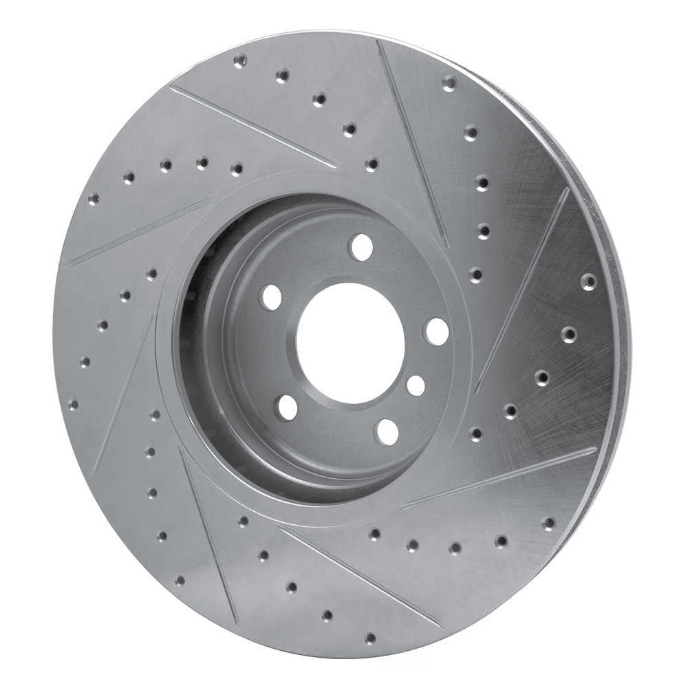 Dynamic Friction Company 631-31145L DFC Brake Rotor - Drilled And Slotted - Silver