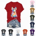 thumbnail image 5 of Towmus Women Halloween T-Shirt Oversized Sequin Ghost Shirts Crew Neck Short Sleeve Pullover Tops, 5 of 9