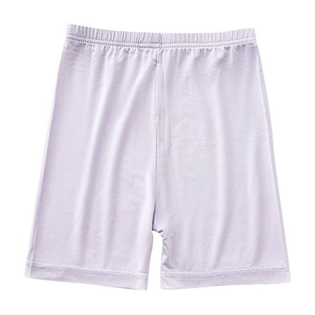 Cotton Girls Bike Shorts  Girls Shorts Kids Clothes  Cartwheel Under Dress Boyshorts Breathable Dance Shorts Cotton Boy Shorts Underwear for Women Purple 3-4Y